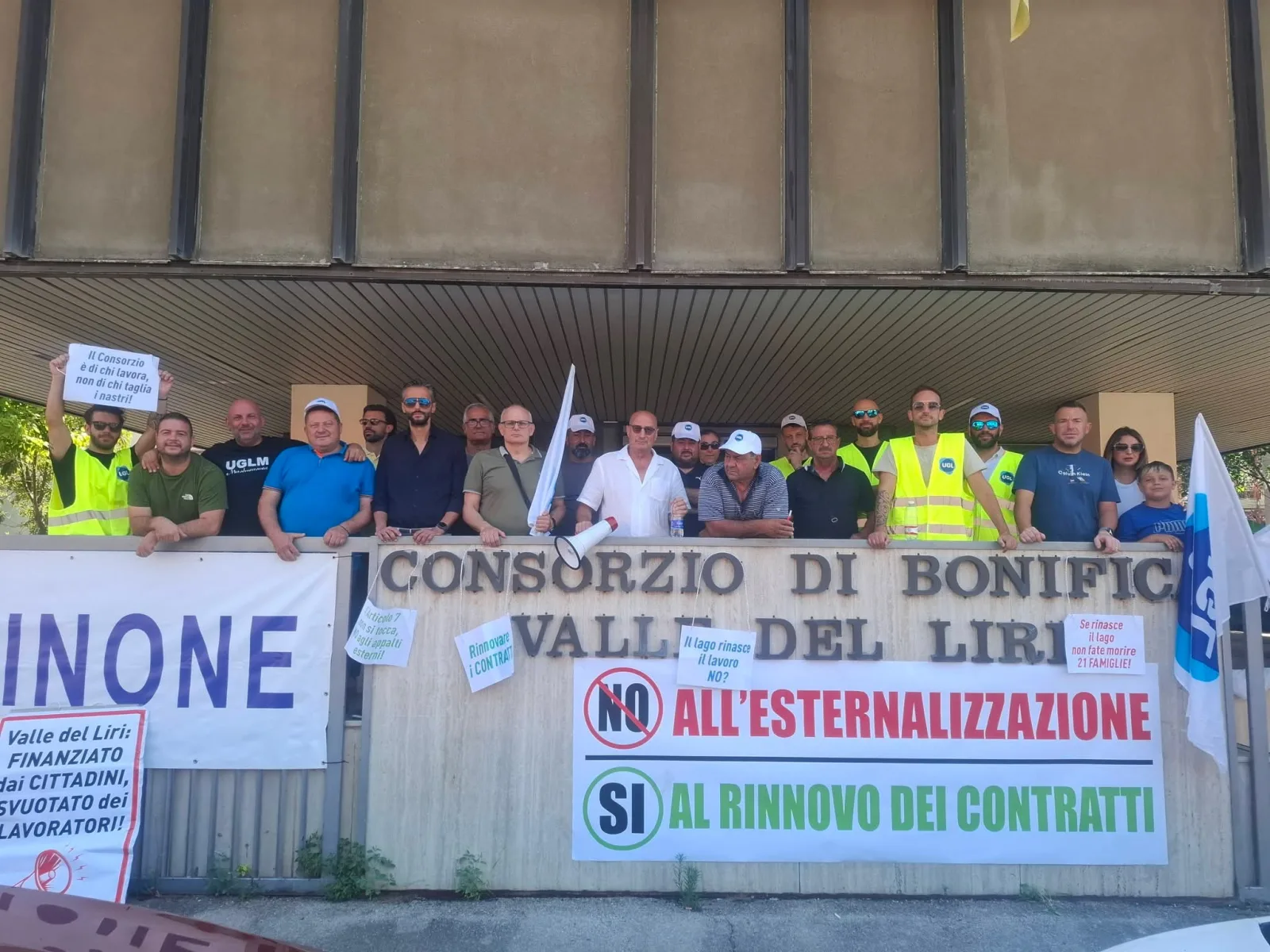 Cassino (FR) – Valle del Liri, sit-in di Ugl a tutela di 21 precari