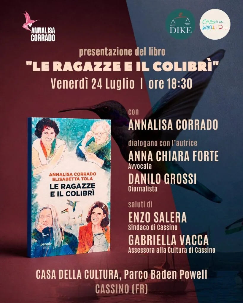 “Le ragazze e il colibrì”, l’opera di Annalisa Corrado protagonista al Baden Powell