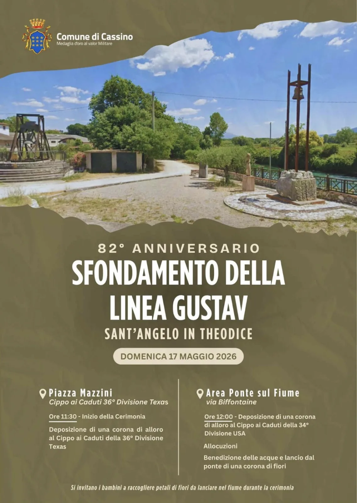 Celebrazioni per l’82° Anniversario dello Sfondamento della Linea Gustav