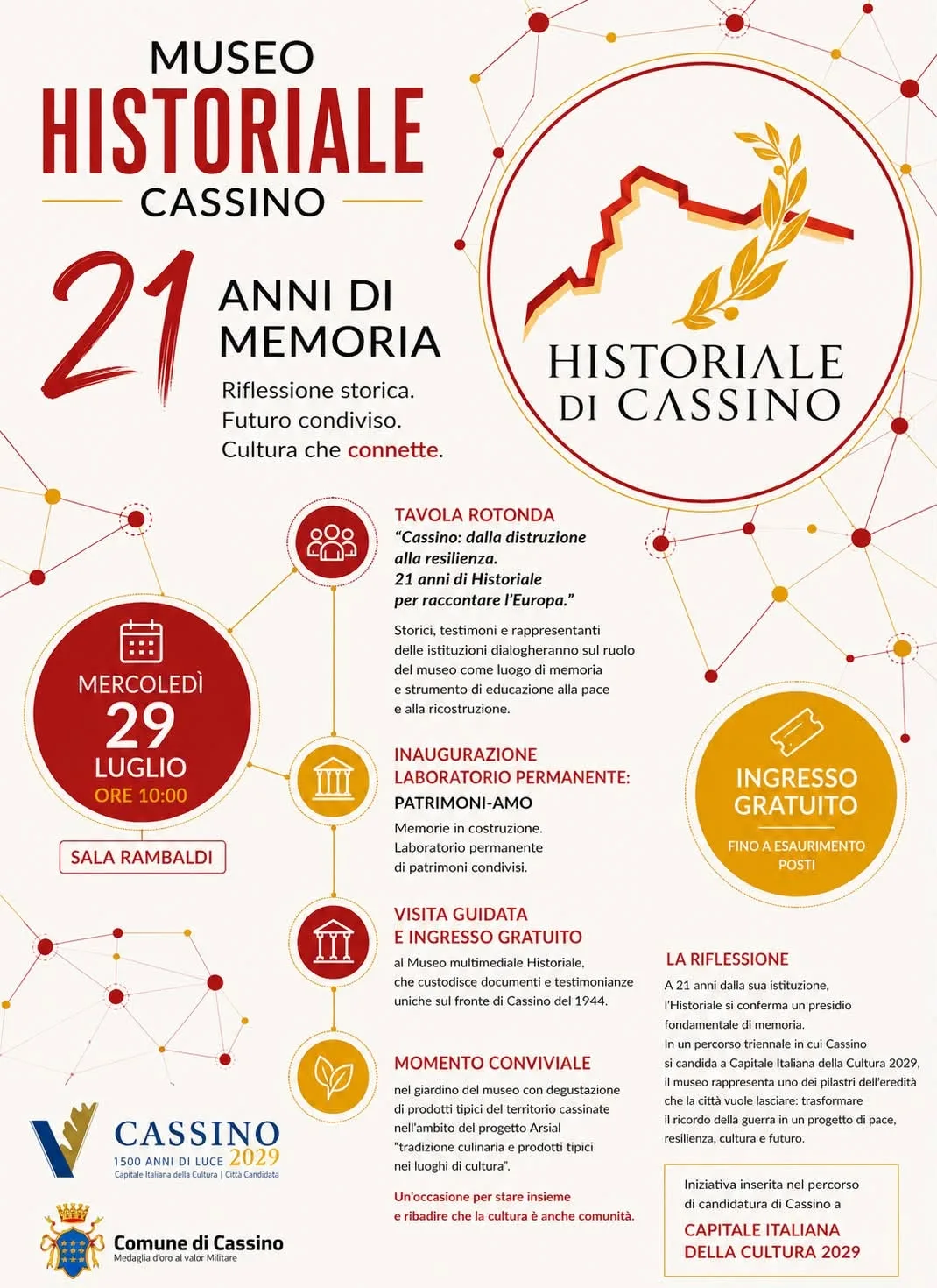 L' Historiale compie 21 anni: il 29 luglio l'evento al museo di via San Marco