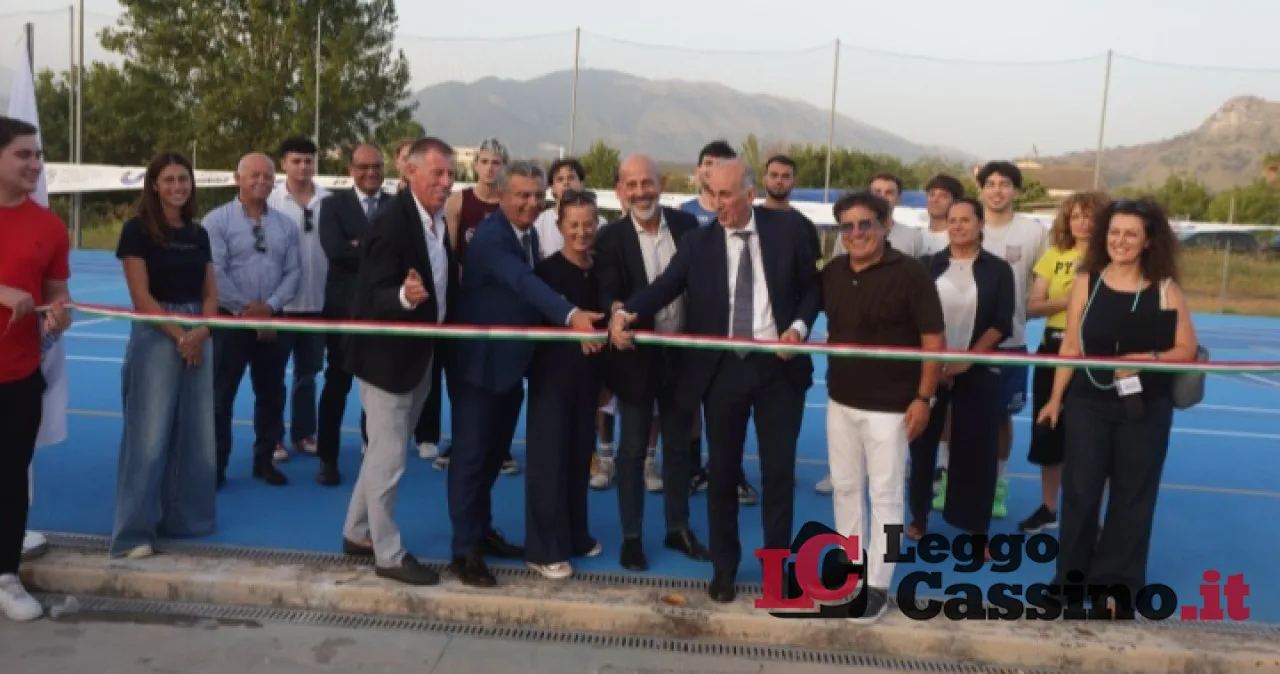 Cus, inaugurato il nuovo Campo Polivalente alla Folcara: già pronto un campo da tennis in terra rossa